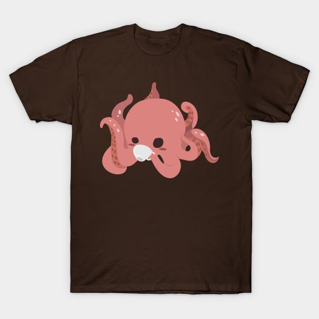 Release the Kraken! But first coffee - Coral T-Shirt by shopfindingbeni